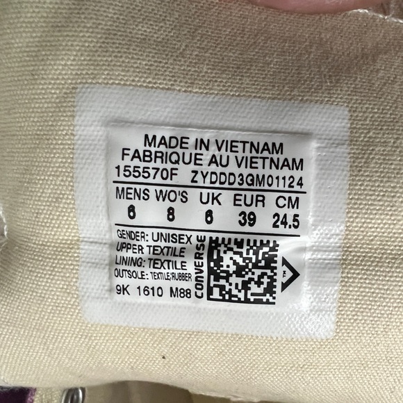 New! Converse Chuck 70 Hi "Purple" Men/Women Sneakers - Picture 3 of 8